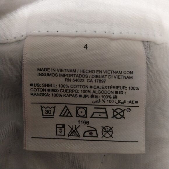 Old Navy shorts Womens 4 blue white ombre striped Patterned Twill Beachy Coastal - Picture 5 of 8